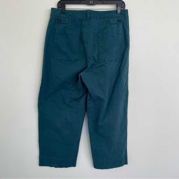 Banana Republic Factory Authentic Chino Barrel Pant Deep Sea Teal Size 10 - Picture 6 of 11